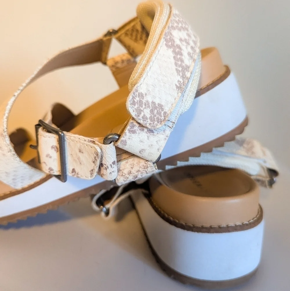 Lucky Brand Snake Print Sandals